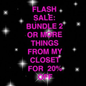 20% OFF FLASH SALE